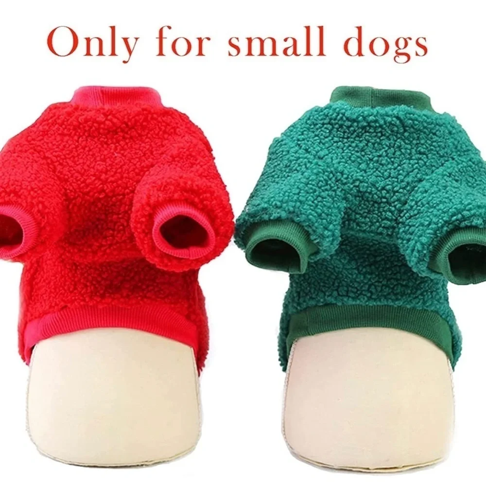 2PCS Dog Sweaters Christmas Outfits for Chihuahua Yorkie Warm Knitted Ho…